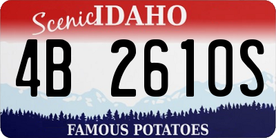 ID license plate 4B2610S