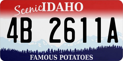 ID license plate 4B2611A
