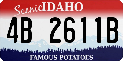 ID license plate 4B2611B