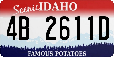 ID license plate 4B2611D