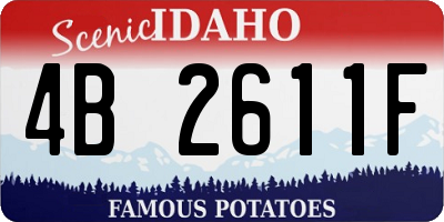 ID license plate 4B2611F