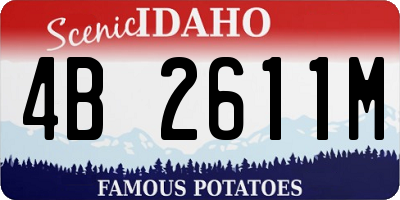 ID license plate 4B2611M