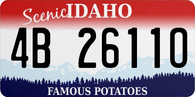 ID license plate 4B2611O