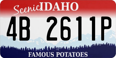 ID license plate 4B2611P