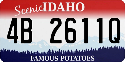 ID license plate 4B2611Q