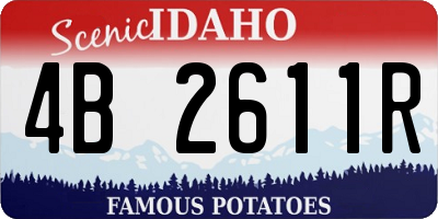 ID license plate 4B2611R