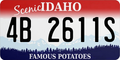 ID license plate 4B2611S