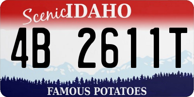 ID license plate 4B2611T