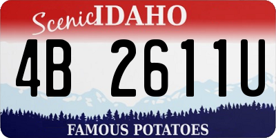 ID license plate 4B2611U