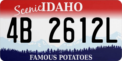 ID license plate 4B2612L
