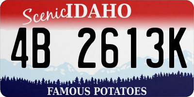 ID license plate 4B2613K