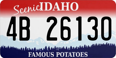 ID license plate 4B2613O