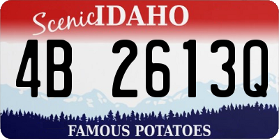 ID license plate 4B2613Q