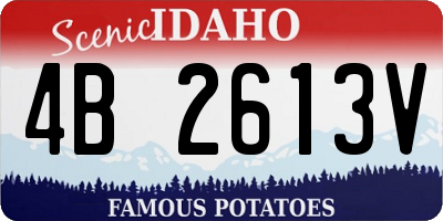 ID license plate 4B2613V