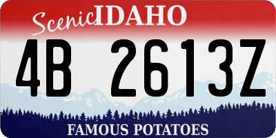ID license plate 4B2613Z