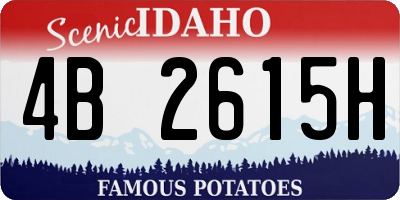 ID license plate 4B2615H