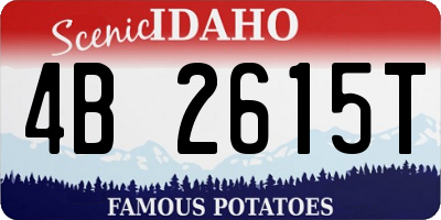 ID license plate 4B2615T