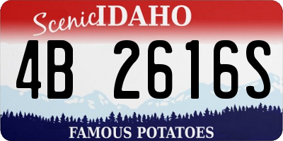 ID license plate 4B2616S