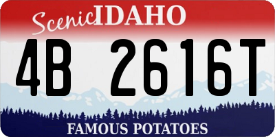 ID license plate 4B2616T