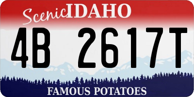 ID license plate 4B2617T
