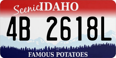 ID license plate 4B2618L