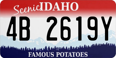 ID license plate 4B2619Y