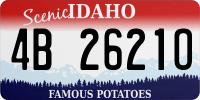 ID license plate 4B2621O
