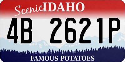 ID license plate 4B2621P