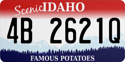 ID license plate 4B2621Q