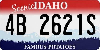 ID license plate 4B2621S