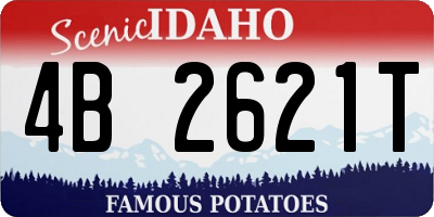 ID license plate 4B2621T