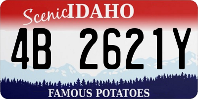 ID license plate 4B2621Y
