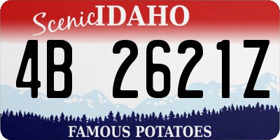ID license plate 4B2621Z
