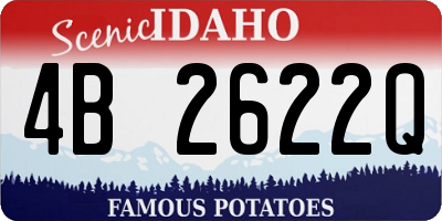 ID license plate 4B2622Q