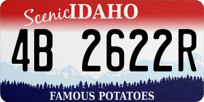 ID license plate 4B2622R