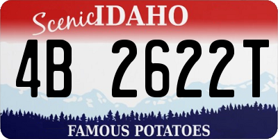 ID license plate 4B2622T