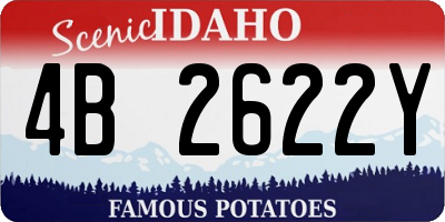 ID license plate 4B2622Y