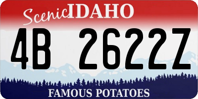 ID license plate 4B2622Z