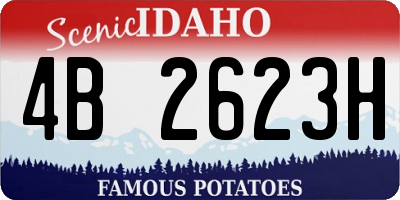 ID license plate 4B2623H
