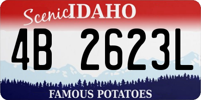 ID license plate 4B2623L