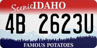 ID license plate 4B2623U