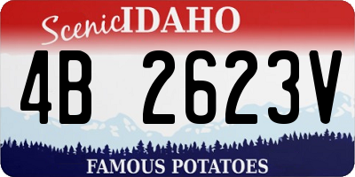 ID license plate 4B2623V