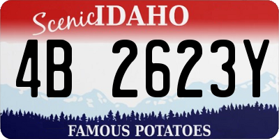 ID license plate 4B2623Y