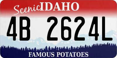 ID license plate 4B2624L