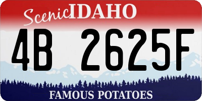 ID license plate 4B2625F