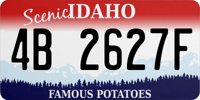 ID license plate 4B2627F