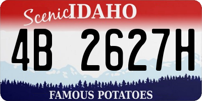 ID license plate 4B2627H