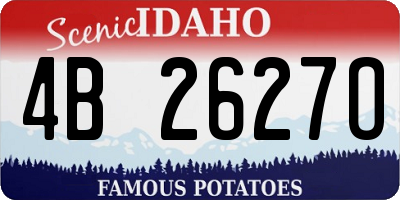 ID license plate 4B2627O