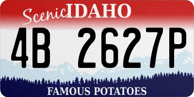 ID license plate 4B2627P