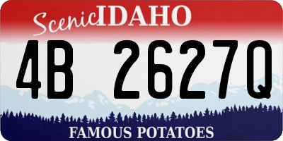 ID license plate 4B2627Q